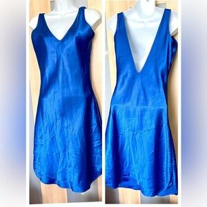 Sexy❣️Royal Blue Satin Night Gown M